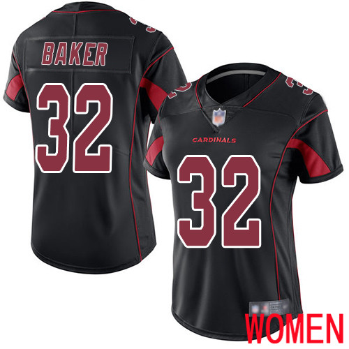 Arizona Cardinals Limited Black Women Budda Baker Jersey NFL Football 32 Rush Vapor Untouchable